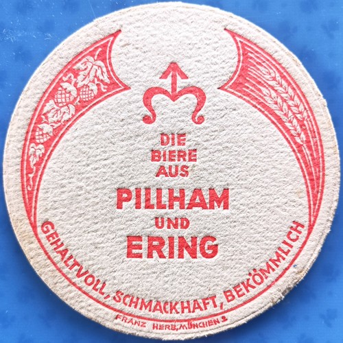 Old beer mat schlossbrauerei - beer,