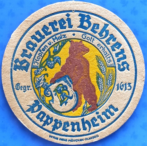 Old beer mat brewery - , behrens