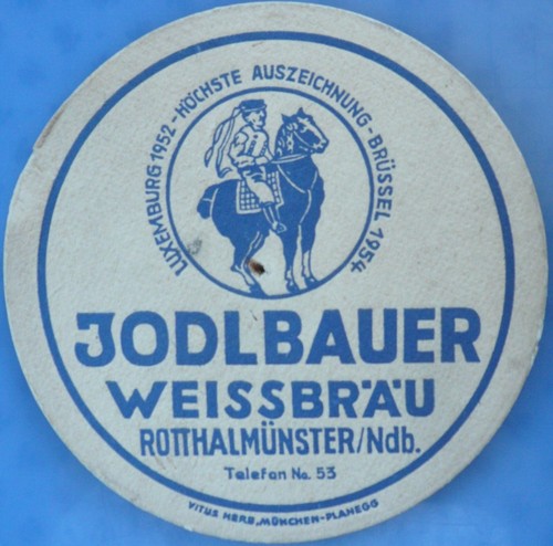 Old beer mat jodlbauer - old,