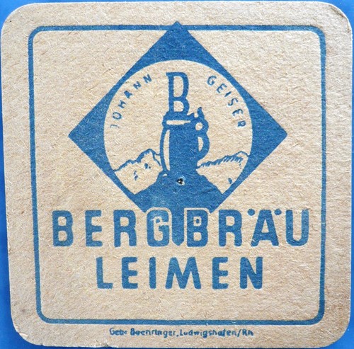 Old beer mat - , glimen