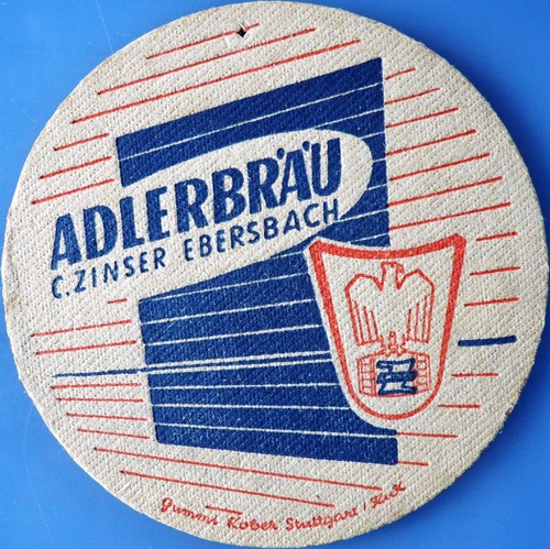 Old beer mat adlerbräu - mat, c