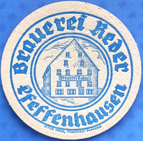 Old beer mat - brewery, reder