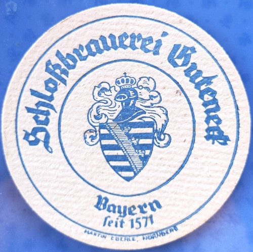 Old beer mat - , schlossbrauerei