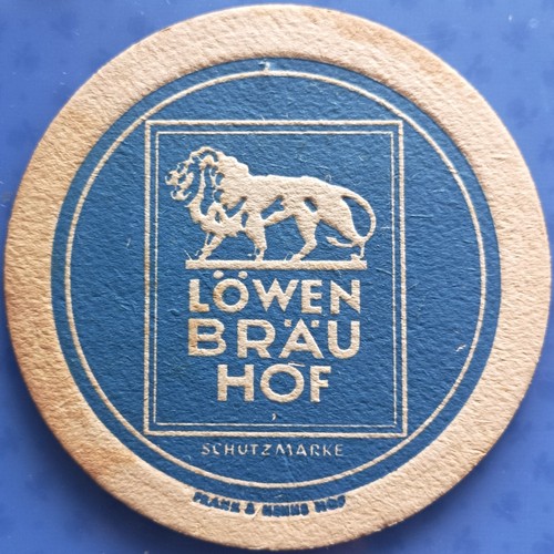 Old beer mat löwen - beer,