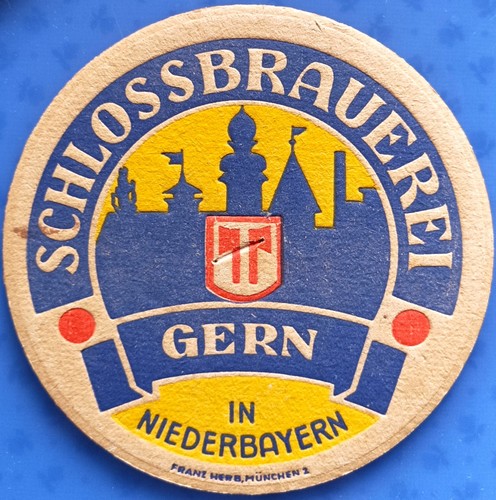 Old beer mat - , schlossbrauerei