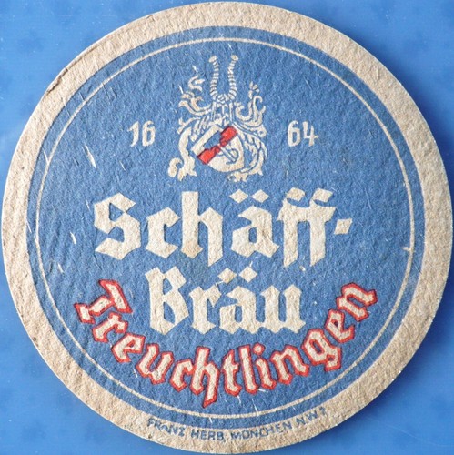 Old beer mat schäff - old,