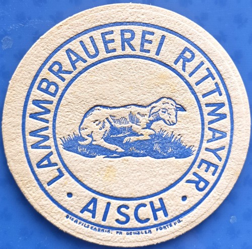 Old beer mat lamb brewery