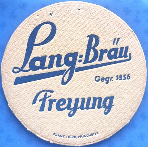 Old beer mat - =, bräu