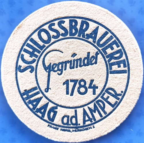 Old beer mat schlossbrauerei - old,