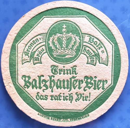 Old beer mat kronen - old, =