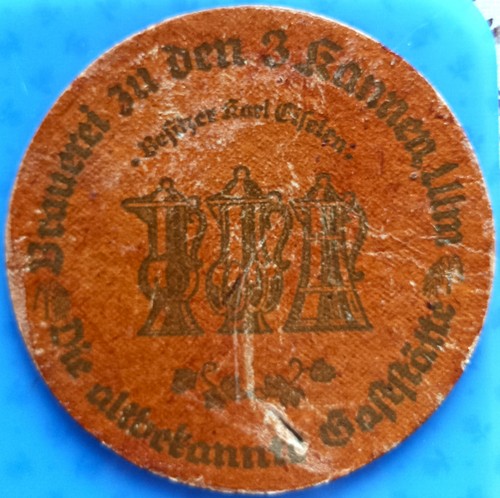 Old beer mat - brewery, to