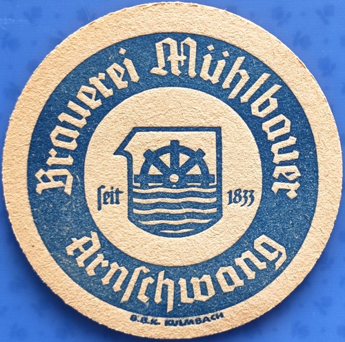 Old beer mat brewery