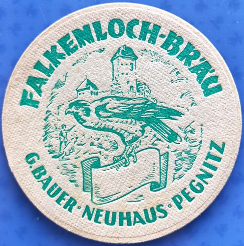 Old beer mat falkenloch - beer,