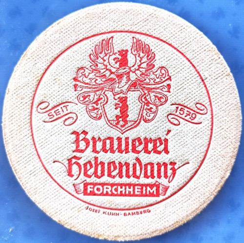 Old beer mat - brewery, hebendanz