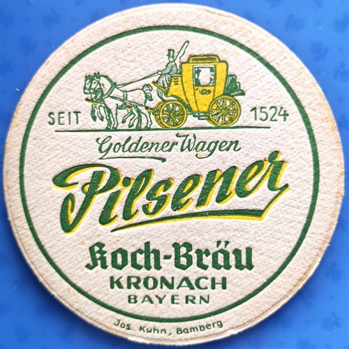Old beer mat koch - beer, koch-bräu